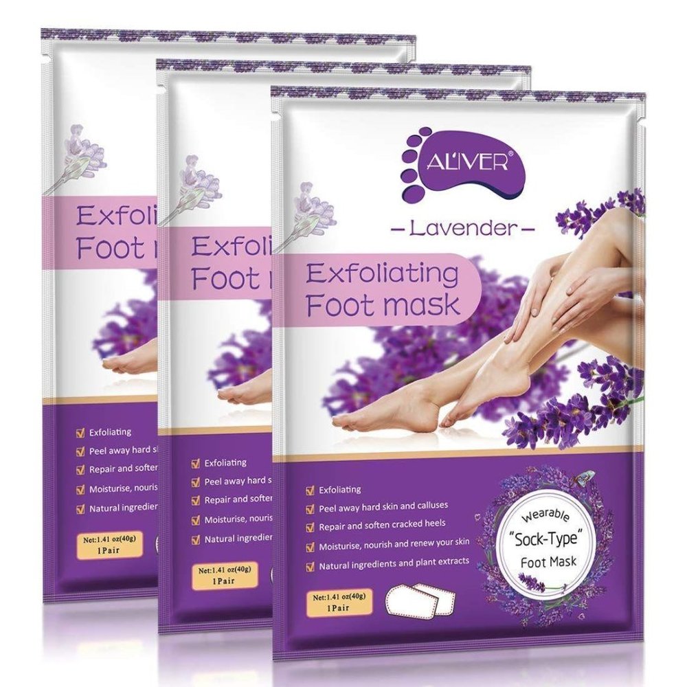 3 Pack Foot Peel Mask, Exfoliating Feet Peeling Ma